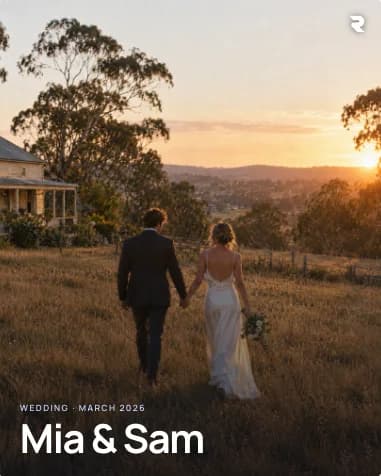 An Instagram post made by Reputo from a wedding job, in front of the review post